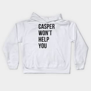 Casper The Friendly Ghost | Casper Won't Help You Vintage Classic Kids Hoodie